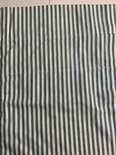 Croscill Valance Blue Ticking Stripe 86 x 17 1/2 Farmhouse 50/50 Cottage