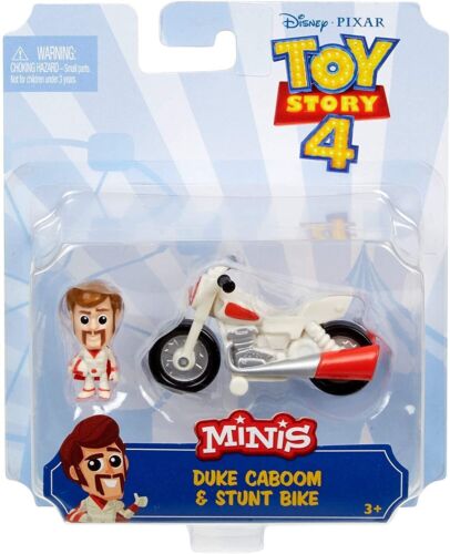 Toy Story - Minis Disney Pixar Duke Caboom con Moto Mini Personaggio con Veicolo - Foto 4 di 4