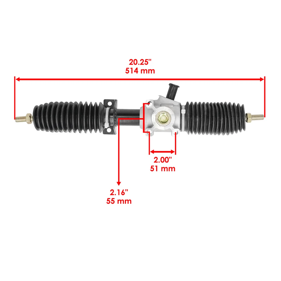 Steering Rack And Pinion W/Tie Rod Ends for Polaris RZR S 800 EFI 2009-2014 - Image 2 of 4