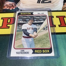 Topps 1974 Carl Yastrzemski Base Card Red Sox Good Condition HOF Legend