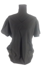 Scrub Top Mint Stretch Black Large Nurse Uniform Top Medical