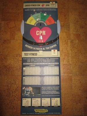 Technogym CPR Ideal Pulse Rate Board Card Wheel Chart