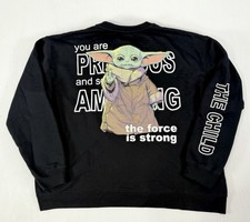 Licensed Star Wars Mandalorian Baby YODA Grogu women's FLEECE Sweatshirt XXL