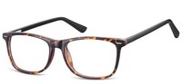 Sunoptic Brille Mit Klassischem Rahmen Und Klaren GläSern, Leopardenmuster, Flex