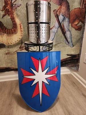 Norman Medieval Crusader Heater Shield by Stella Karasa (Shield of Faith)