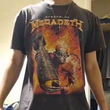 Megadeth Arsenal of Megadeth Graphic Band T-Shirt Black Metal