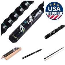 58" Ergonomic Pool Cue - Handmade Canadian Maple Stick with Skidproof Grip