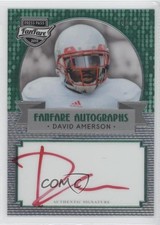 2013 Press Pass Fanfare Wal-Mart Emerald Red Ink 3/10 David Amerson #DA Auto 0c6