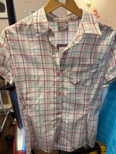 Salomon short sleeve checked womens shirt
