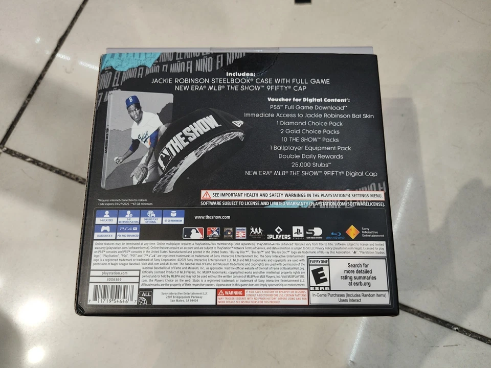 MLB The Show 21 Jackie Robinson Deluxe Edition PS4 PS5 - w/ Snapback Hat NEW - Image 3 of 4