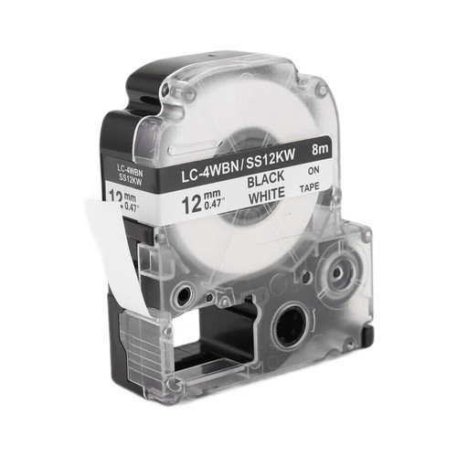 5 Pack -4WBN LC-4WBN9 (SS12KW) Etiketten BäNder für LabelWorks LW7316