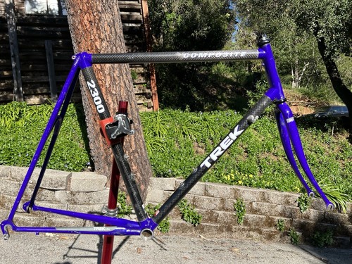 Vintage Trek 2300 Frame Set 59cm Carbon Fiber Composite - Picture 1 of 19