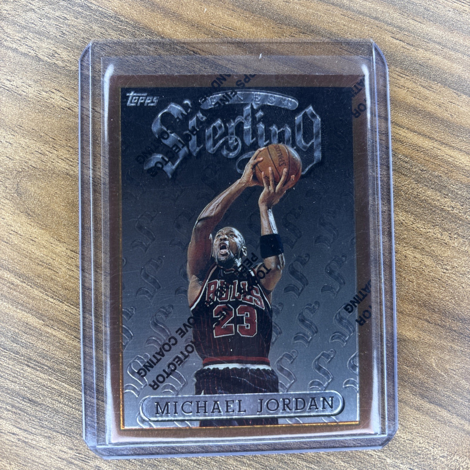 1996-97 Topps Finest - Bronze Sterling Michael Jordan #50 W/ Coating