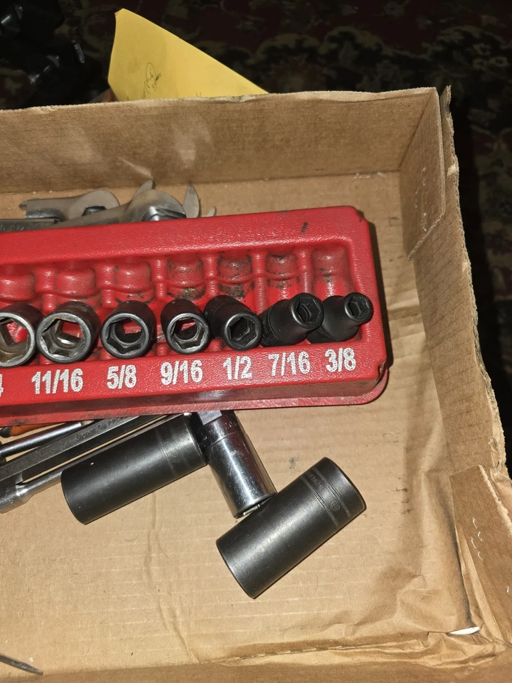 Snap-on SET 11 pc 6 point 1/2" Dr IM320-IM120A Shallow Impact Socket Set  - Image 2 of 4