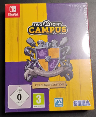 Two Point Campus Enrollment Edition (Nintendo Switch) Brand New - German Import