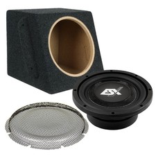 Subwoofer für BMW 3er E36 Cabrio | ESX QXS8D4 20cm Bass + Gitter + Auto Gehäuse