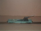 ho scale flatbed with u.s. army gun — photo 1