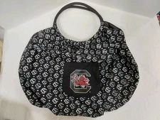 University Of South Carolina Black Tote/Cinch Bag With Front Pocket