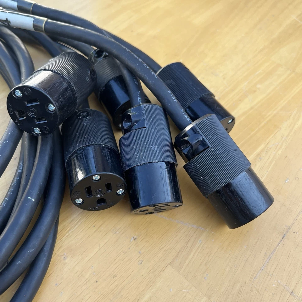 LEX SOCAPEX SOCO 19 PIN to 6ft 6 Channel 15A Edison Female Connectors Breakout - Image 4 of 4