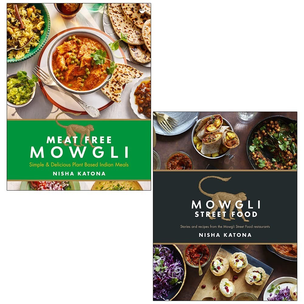 Meat Free Mowgli & Mowgli Street Food Collection 2 Books Set by Nisha Katona HB