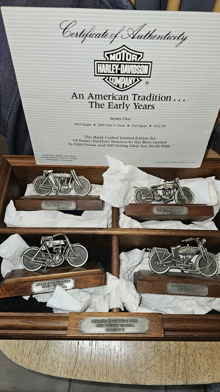 Harley-Davidson 1983 An American Tradition Early Years Series 83 of 5000. Pewter