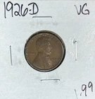 1926-D LINCOLN WHEAT CENT - VG ~NICE COIN~