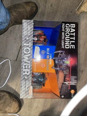 Hexbug - The Tower  Battle Ground Fight With Light - 2 Spiders - Blue VS Orange