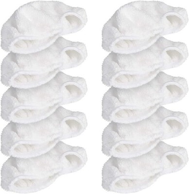 Microfibre Pads For Steam Cleaner Set Of 10 Replacement Cloths Handheld Steamer 