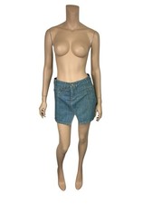 Vtg Jean Paul Gaultier JPG Light Blue Denim Mini Skirt IT 40