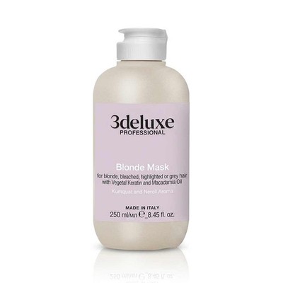 3deluxe Professional Blonde Maske für blondes und graues Haar 250 ml