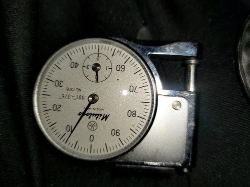 Mitutoyo 7308 Machinist Inspection Micrometer - .001 - 0375 Thickness Gage