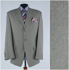 Mens Blazer 44R UK Size CCC Grey Sport Coat Jacket