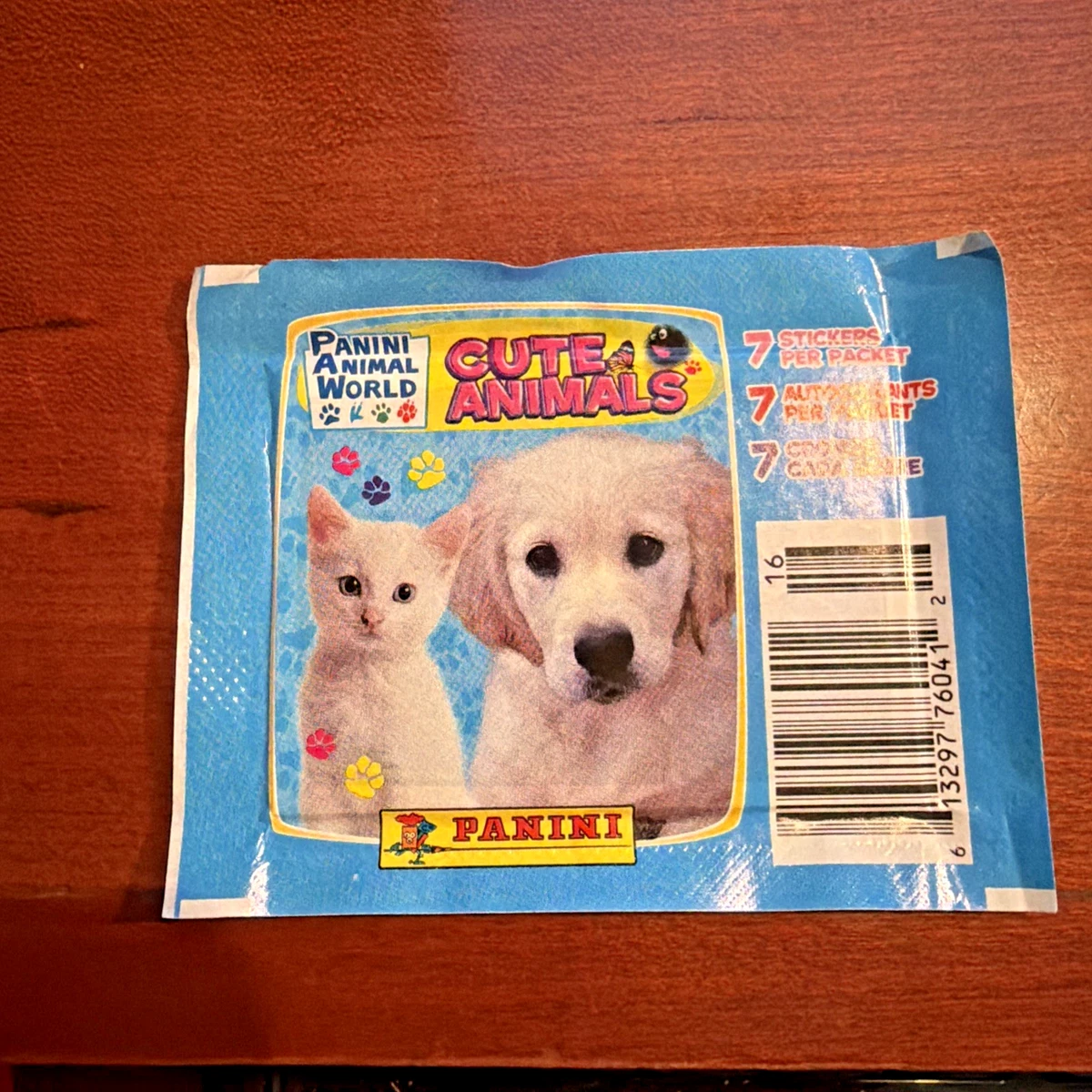 NEW SEALED Panini Cute Animals 18 Sticker Packs-7 STICKERS PER PACK EBC54