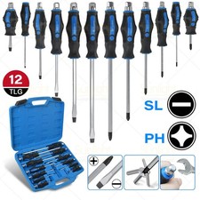 Schraubendreher Magnetisch Schraubenzieher Set 12TLG KREUZ SCHLITZ Werkzeug Satz