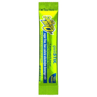 Sqwincher QwikStik  Zero Single Serve, 0.06 oz Packs, 8 10 oz Yield, Lemon Lime,