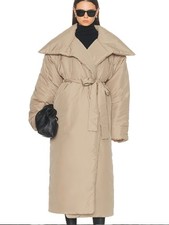 Norma Kamali 'High Collar Sleeping Bag Coat' in Elm NWT 