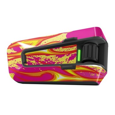 For Cardo Packtalk Edge Device Protection Decal Sticker 1pc Lava Red Pink