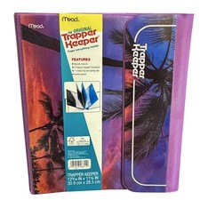 NEW Trapper Keeper Binder Retro 1  Binder Portfolio Mead Tropical 2 Folders READ