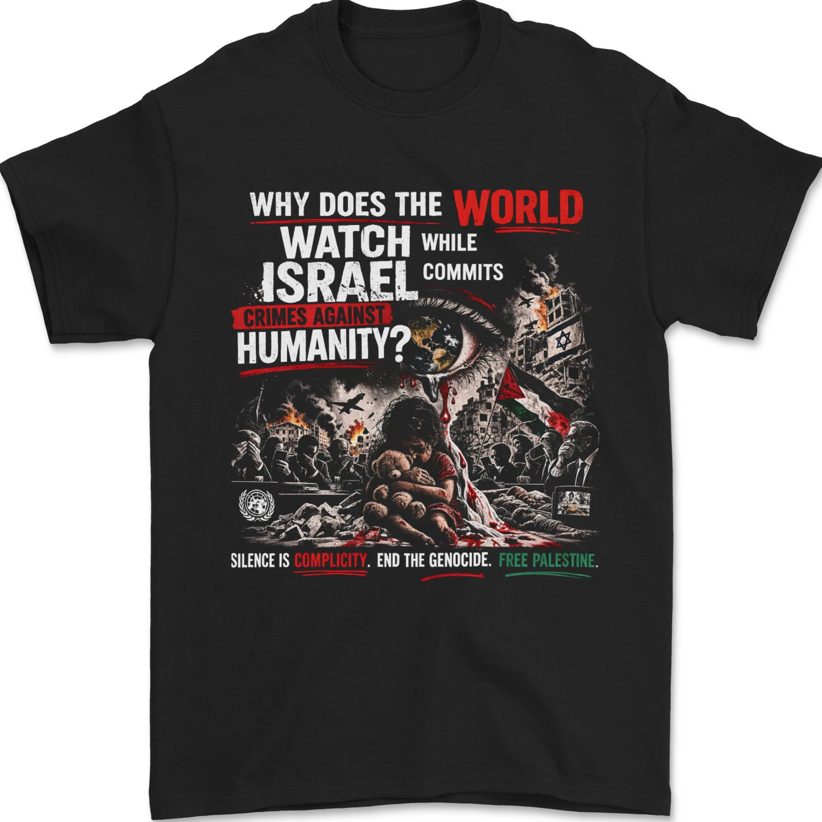 Why Does the World Watch Israel Anti-War Crimes T-Shirt for Men