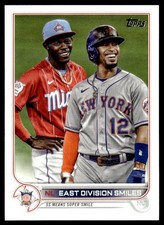 2022 Topps NL East Division Smiles New York Mets/Miami Marlins #98