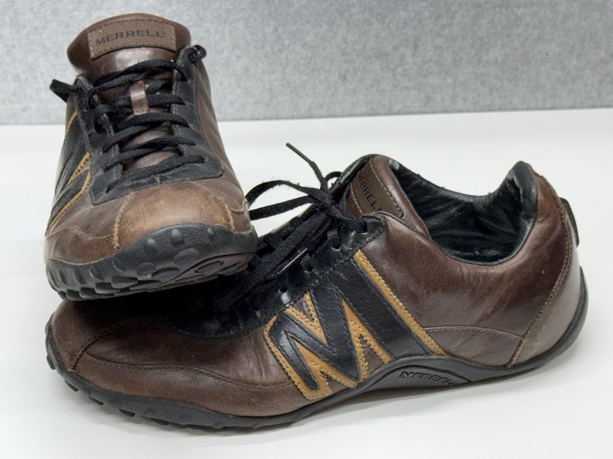 Merrell Sprint Blast Leather Shoes Brown Black Mens 9.5 EU  display picture 3