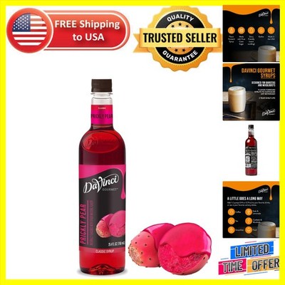 Crafted Prickly Pear Syrup, 25.4 Fl Oz - Unique Flavor for Cocktails and Drinks