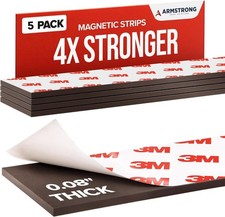 Magnetic Tape Strips with Adhesive Backing Strong 3M Adhesive Magnets for Craf