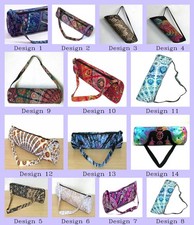 Hippie Mandala Bohemian Unisex Yoga Fitness Mat Bag With Shoulder Strap