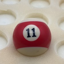 Billiard Pool Ball Replacement Standard 2 1/4 inch - Red Stripe Ball 11