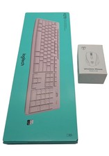 NEW Logitech K270 Wireless Keyboard Includes Unifying Receiver Pink Mouse
