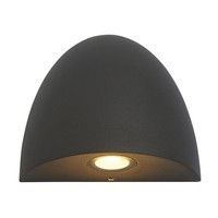 Wandlampe AußEn Led Schwarz IP54 3000 K Downlight Aluminium Modern Eingang Haus