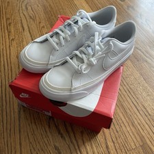 Nike Court Legacy GS White Size 5Y