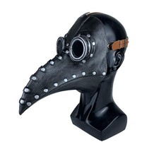 Plague Doctor Bird Mask Long Nose Beak Cosplay Steampunk Halloween Costume Latex