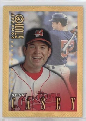 1998 Donruss Studio Studio Proofs Gold 180/300 Sean Casey #128 s1i